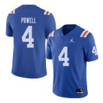 Men's Florida Gators #4 Brandon Powell NCAA Jordan Brand Royal Throwback Alternate Authentic Stitched College Football Jersey BPE8362QM